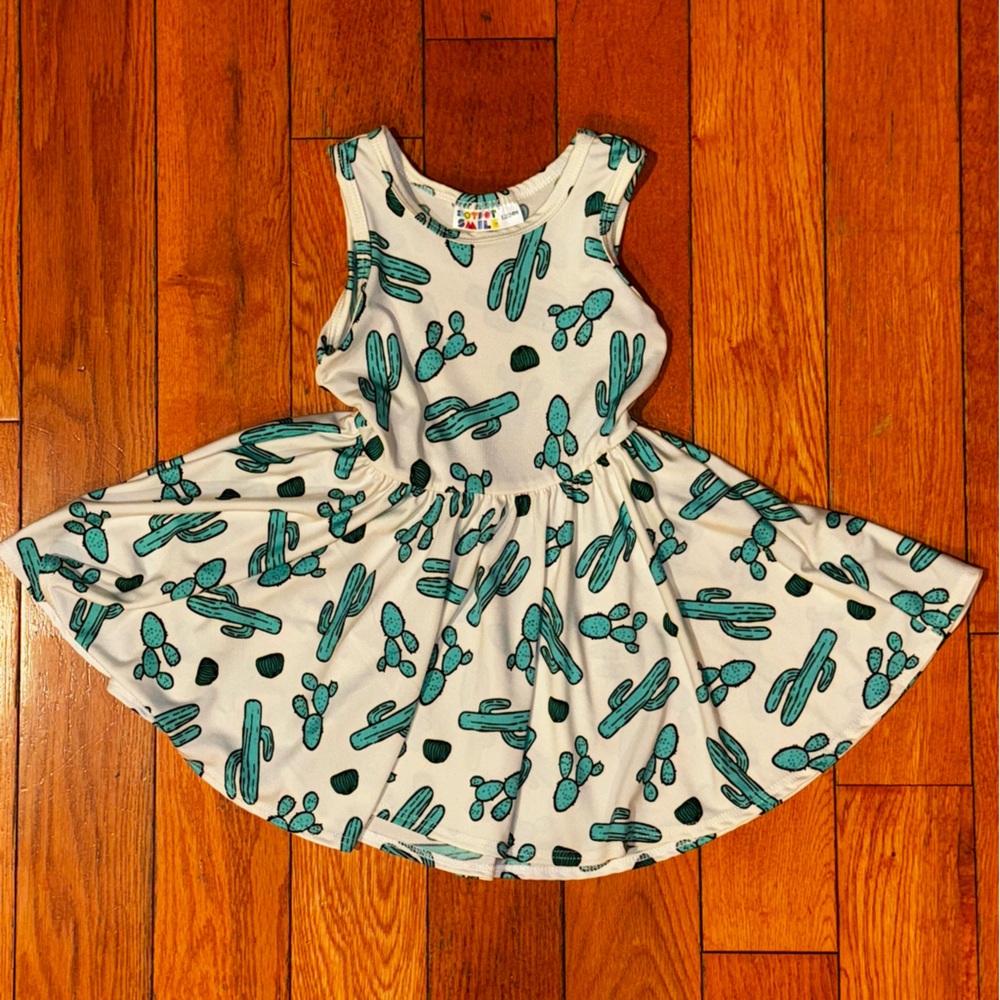 Dot dot smile 12/24 month cactus print skater dress!